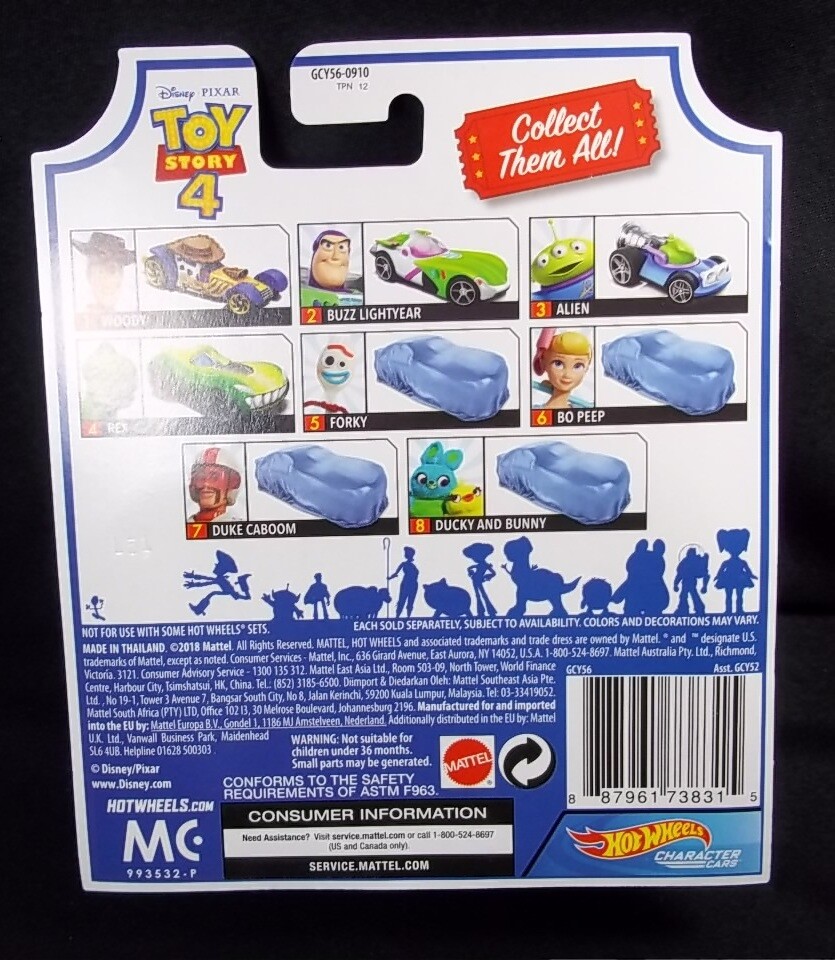 Hot Wheels Toy Story 4 Rex diecast character car NEW | eBay