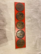 USSR World War 2 Vintage Table Medal Set of 5