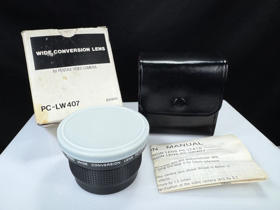 Asahi Pentax Video Camera Wide Angle Conversion Lens PC-LW407 46mm NEW OLD STOCK - Image 2 of 4