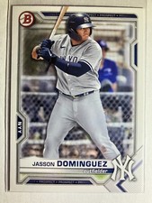 2021 Bowman Draft #BD-77 Jasson Dominguez Paper Base Yankees Prospect card B