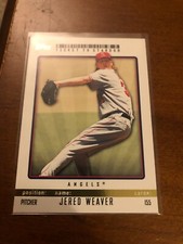 2009 Topps Ticket to Stardom Jered Weaver Angels 35/50