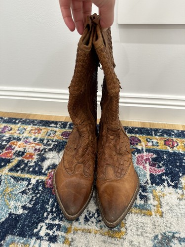 Nex-Tech Cowboy Western Boots Women’s 6 36 Hippie Boho Cowgirl Woven Italy - Bild 2 von 13