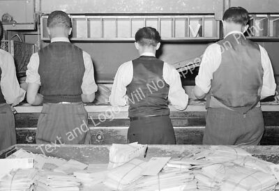 1938 Sorting Mail at Post Office, Washington, DC Old Photo 13'' x 19'' Reprint