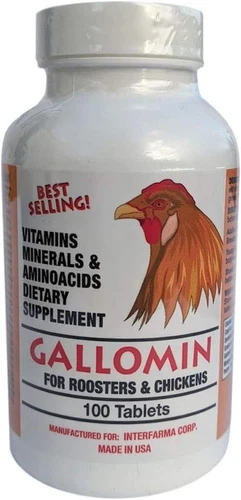 INTERFARMA GALLOMIN para GALLOS 100 TABS