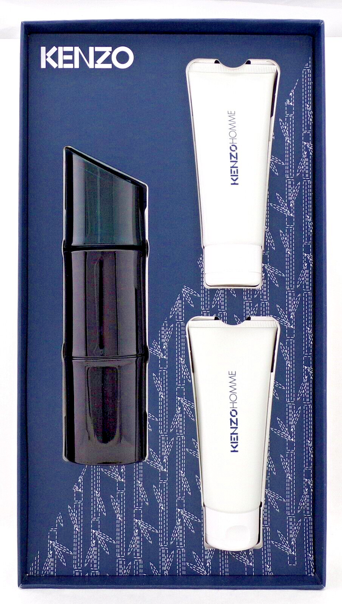 Kenzo Homme 3.7 oz Eau de Toilette Spray + 2 x 2.5 oz Shower Gel