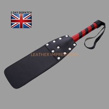 Real Leather Spanking Paddle BDSM Flogger Whip / Tawse Couples