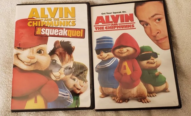 2-DVD'S Alvin and the Chipmunks-"The Squeakquel and Get Your Squeak On