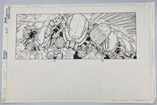 LEGO Bionicle Original Comic Book Art - D'Anda pencil art -  Ink Randy Elliott
