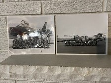 Lot 2 USAF Jets w Crews Vintage Real Period Photographs possible Selfridge ANG