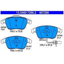 Satz Bremsbeläge Bremsklötze vorne für Audi A4 8KH B8 8K2 8K5 A5 8T3 | 245971