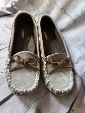 LAMO Women s Size 8 Grey Sabrina Moc II EW1361 Moccasins