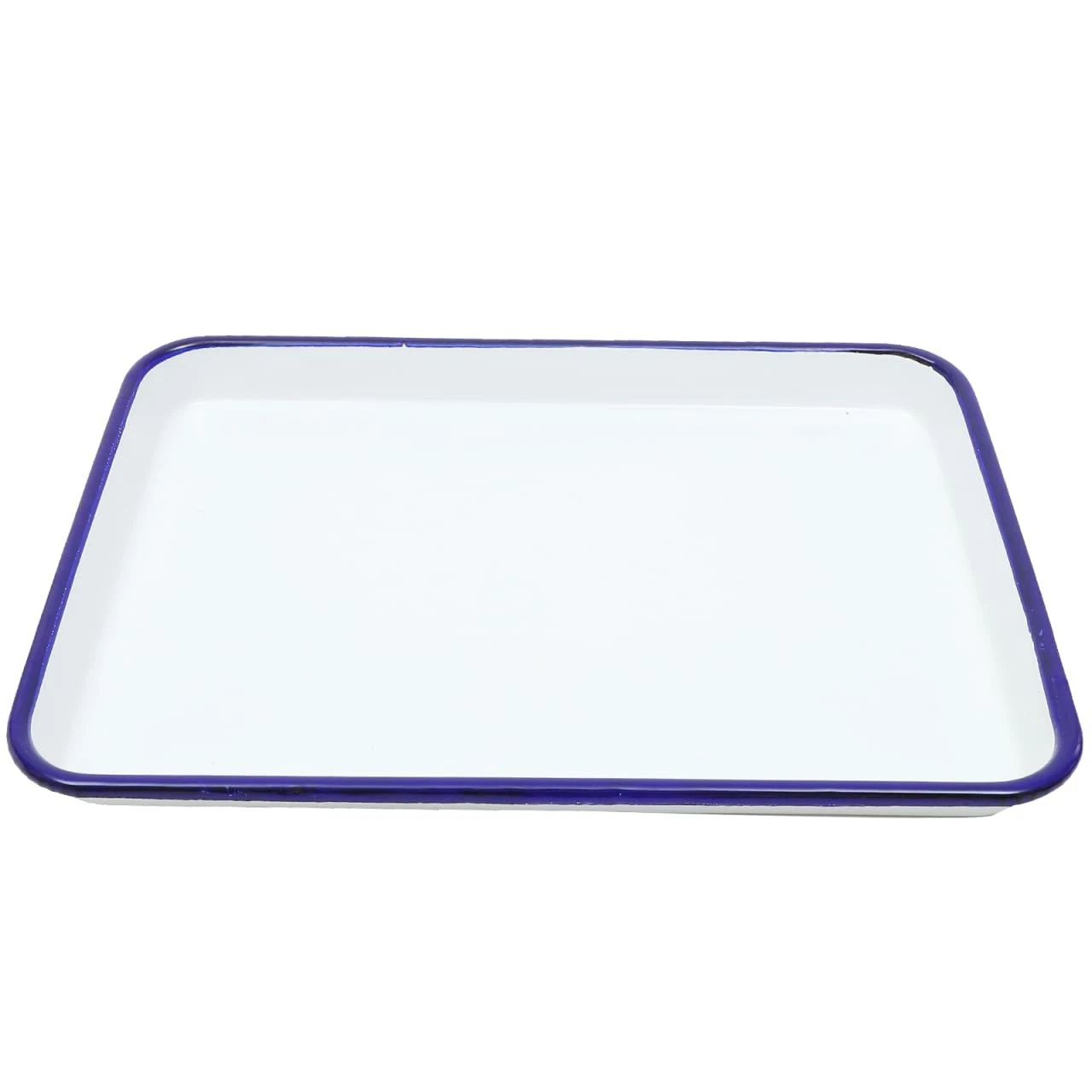Enamel Bake Pan 10.62x7.48x0.98 Inch Rectangular Oven Roasting Baking Tray