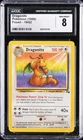 1999 POKEMON FOSSIL #19/62 DRAGONITE CGC 8