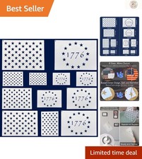 12Pcs Versatile Star Stencils Set - 6 Sizes for Creative DIY Art Projects