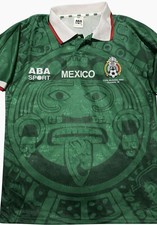 ABA Sport Mexico National Team Soccer Jersey Copa Mundial FIFA Francia '98 Green