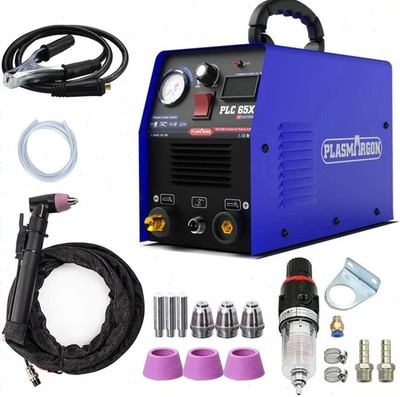 PLC65X 110V/220V 65A Plasma Cutter Machine Pilot Arc IGBT Inverter LED Display