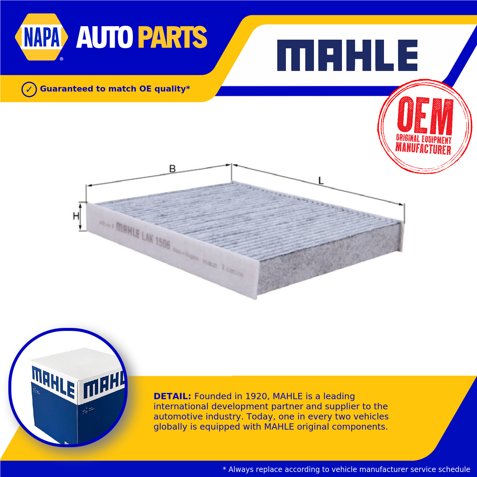 Pollen / Cabin Filter fits LEXUS UX250H 2.0 2018 on M20A-FXS Mahle 8713958010