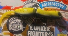 Lunker Fighters Diesel Lizard XL Wood Swimbait, Topwater 3.5oz