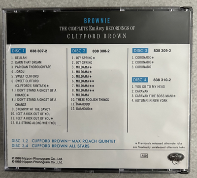 Brownie: The Complete EmArcy Recordings of Clifford Brown [Box] by