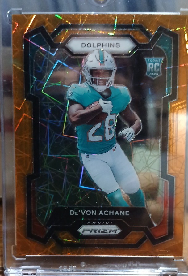 De'Von Achane Panini Prizm #365 Lazer