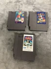 Nintendo NES-001 Burger Time + Monopoly + The Little Mermaid Video Games (BX3)