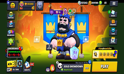 Brawlstars Account Alle Brawler Max, Alien, King Frank - 528 Skins 1962 Pins   