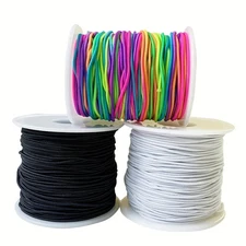 Elastic Beading Cord 50m/164ft Rainbow Stretchy Jewelry String