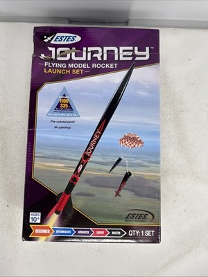 Estes~Journey Model Rocket Launch Set 1441~Level 2~Up to 1100 ft~ DAMAGED BOX