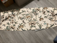 LEEVA Bird and Botanical Fabric Window Valance 52X18 NEW
