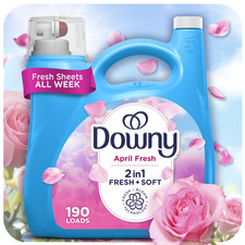 Liquid Fabric Softener & Conditioner April Fresh Scent 140 fl oz 190 Loads Long 0.10 per gallon