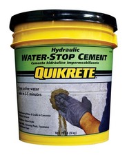 Quikrete 1126-20 Hydraulic Water-Stop Cement 20 lb Pail Rapid Setting Gray