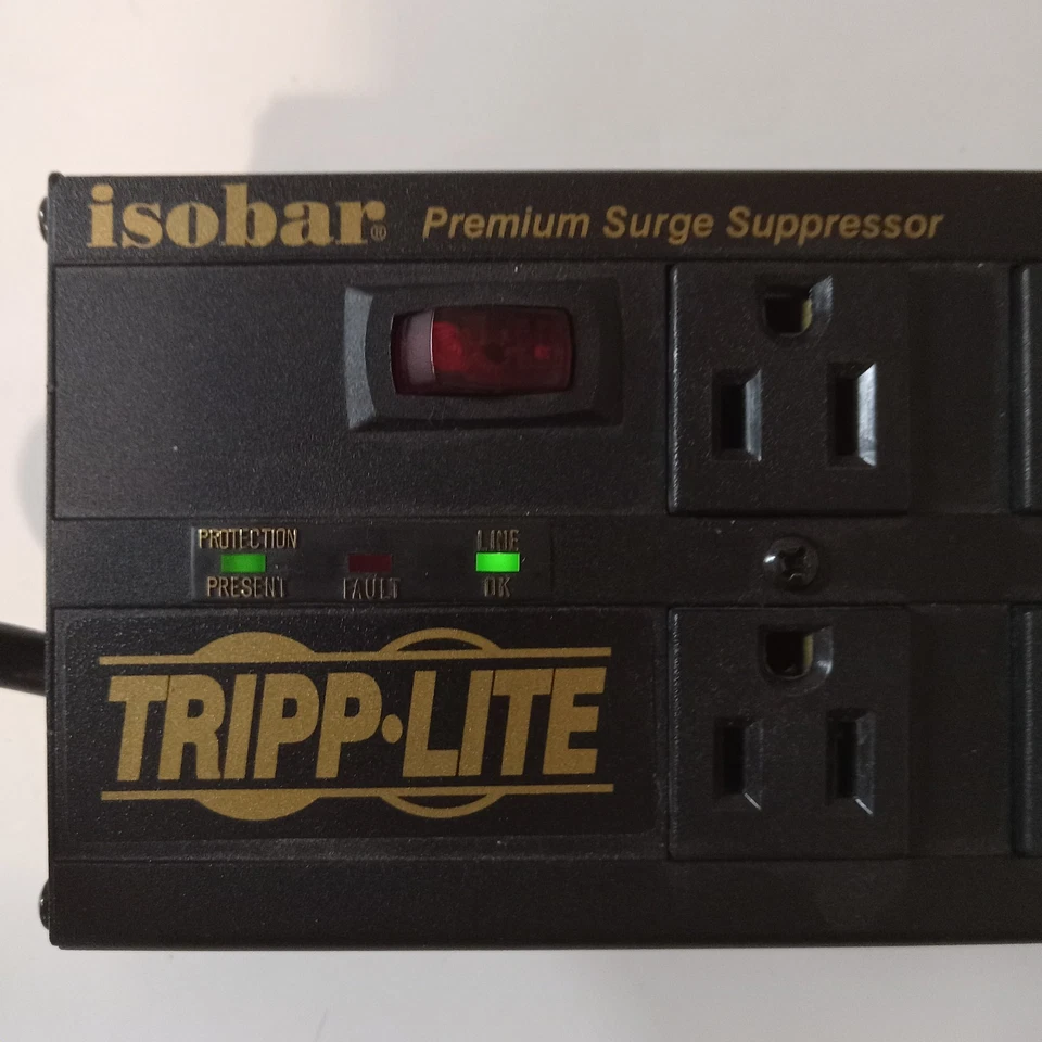 Isobar Premium Surge Suppresor Tripp Lite Power Protection 6 Outlets ISOBAR6DBS - Image 2 of 4