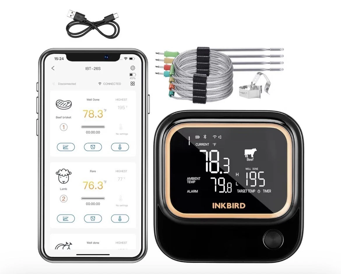 5GHz WiFi & Bluetooth 5.1 Meat Thermometer