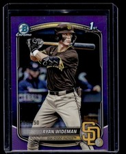 RYAN WIDEMAN 2025 BOWMAN DRAFT CHROME #BDC-190 PURPLE REFRACTOR 230/250