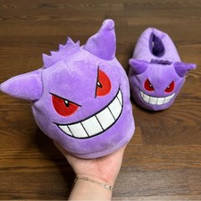 Gengar Plush Slippers - Pok mon size L-XL / W 10-12 / M 9-12