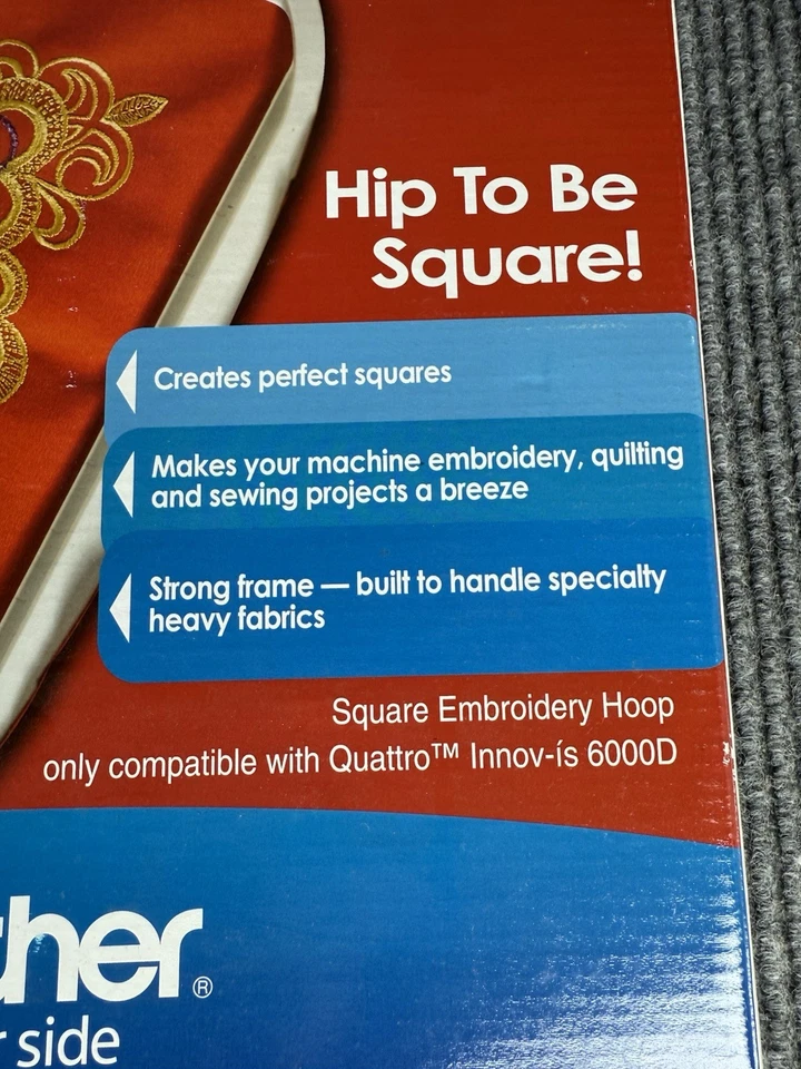 Brother Quattro innov-is 60000D Square Embroidery Hoop Frame 8x8 - Image 2 of 4