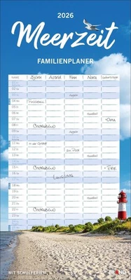 EILAND KALENDER Meerzeit Familienplaner 2026