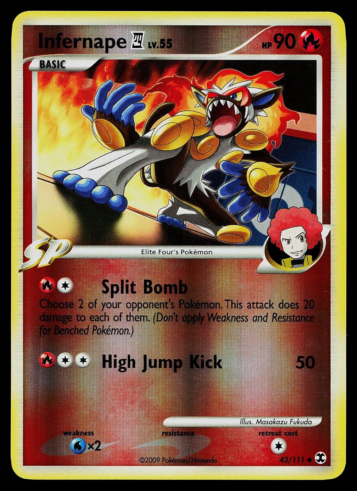Pokemon Card - Infernape E4 Rising Rivals 43/111 Reverse Holo Uncommon