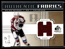 2011-12 SP Game Used Authentic Fabrics Milan Hejduk Colorado Avalanche #AF-HE