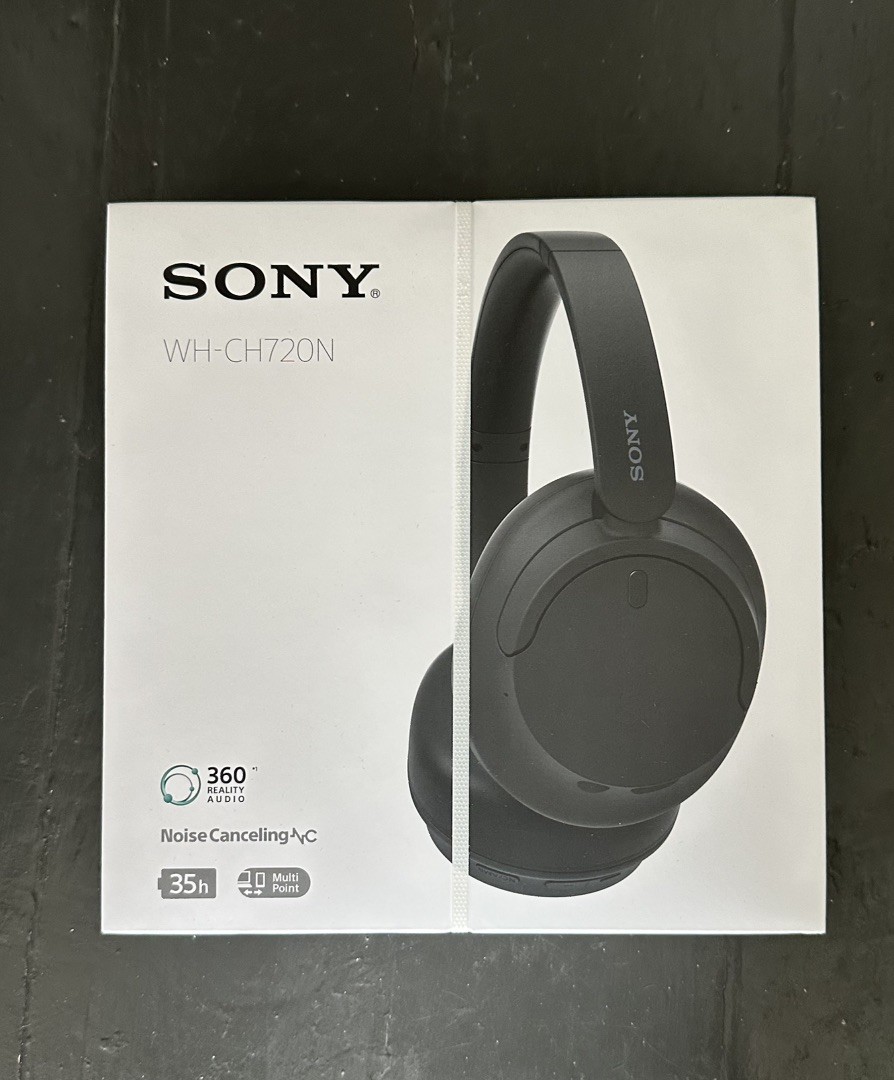 Sony WH-CH720N Noise Cancelling Headphones Black Over-Ear