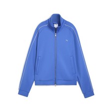 PUMA T7 Track Jacket Womens Blue Casual Athletic Outerwear 63233113