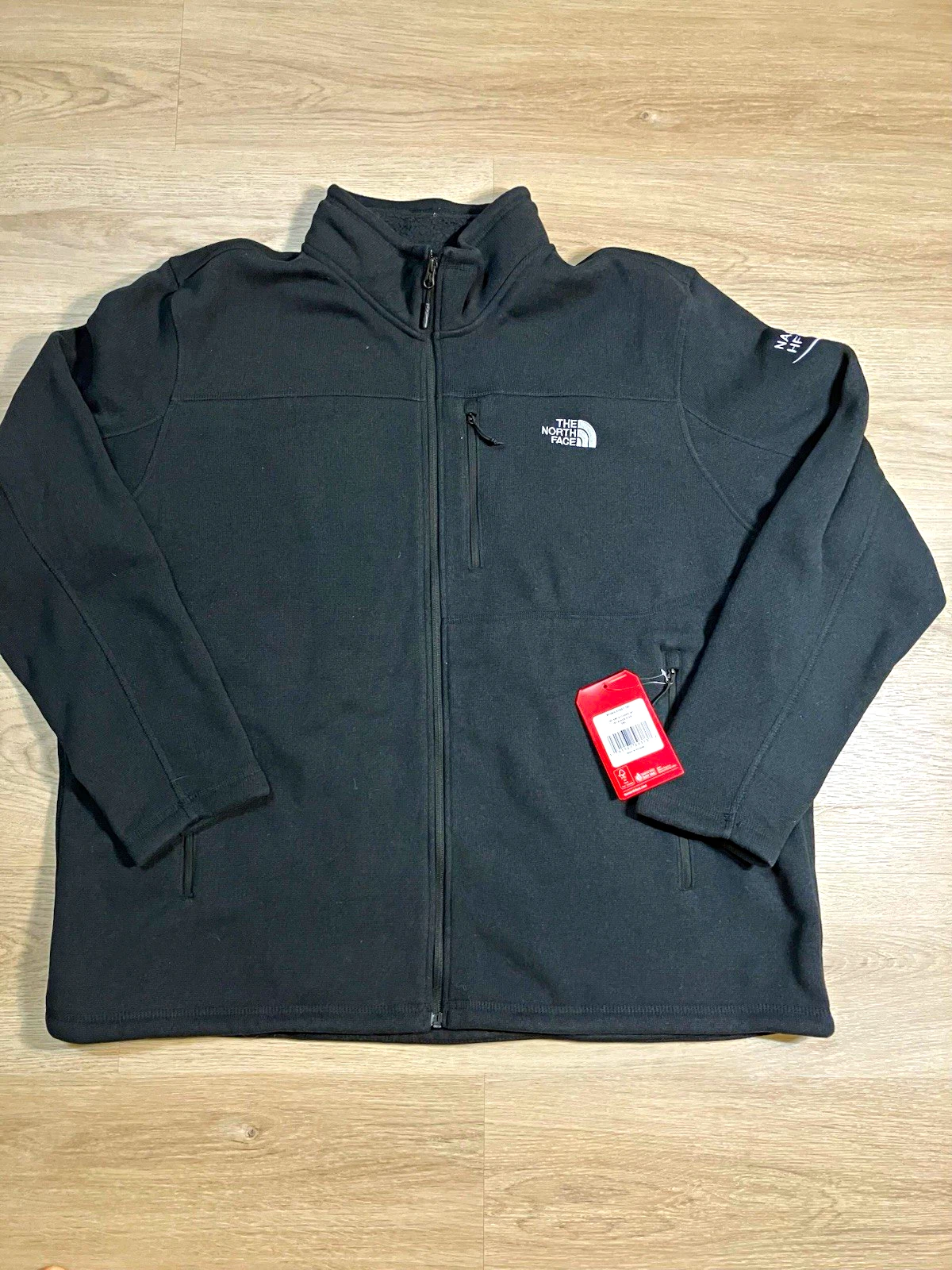 NWT The North Face Far North Fleece Jacket Mens 3XL Black Amazon Corporate Logo image 1