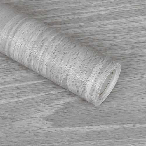 Gray Wood Contact Paper 17.71 x 118 Inch Wood Grain Texture Peel and Stick Wa... - Picture 7 of 12
