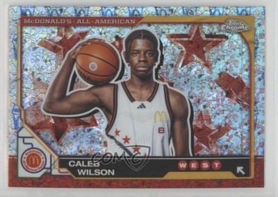2025 Topps Chrome McDonald's All American McFlurry Refractor Caleb Wilson 1b7p