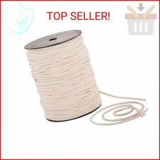 Macrame Cord 4mm x 240yd  100 Natual Cotton Macrame Rope  3 Strand Twisted Co