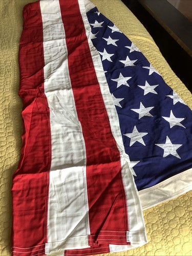 Valley Forge Flag Company 50 Star USA American Flag Cotton 58" x 110" Size #5