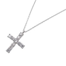 Vendome Aoyama Cross Necklace Diamond Pt900 Pt850 P0052706