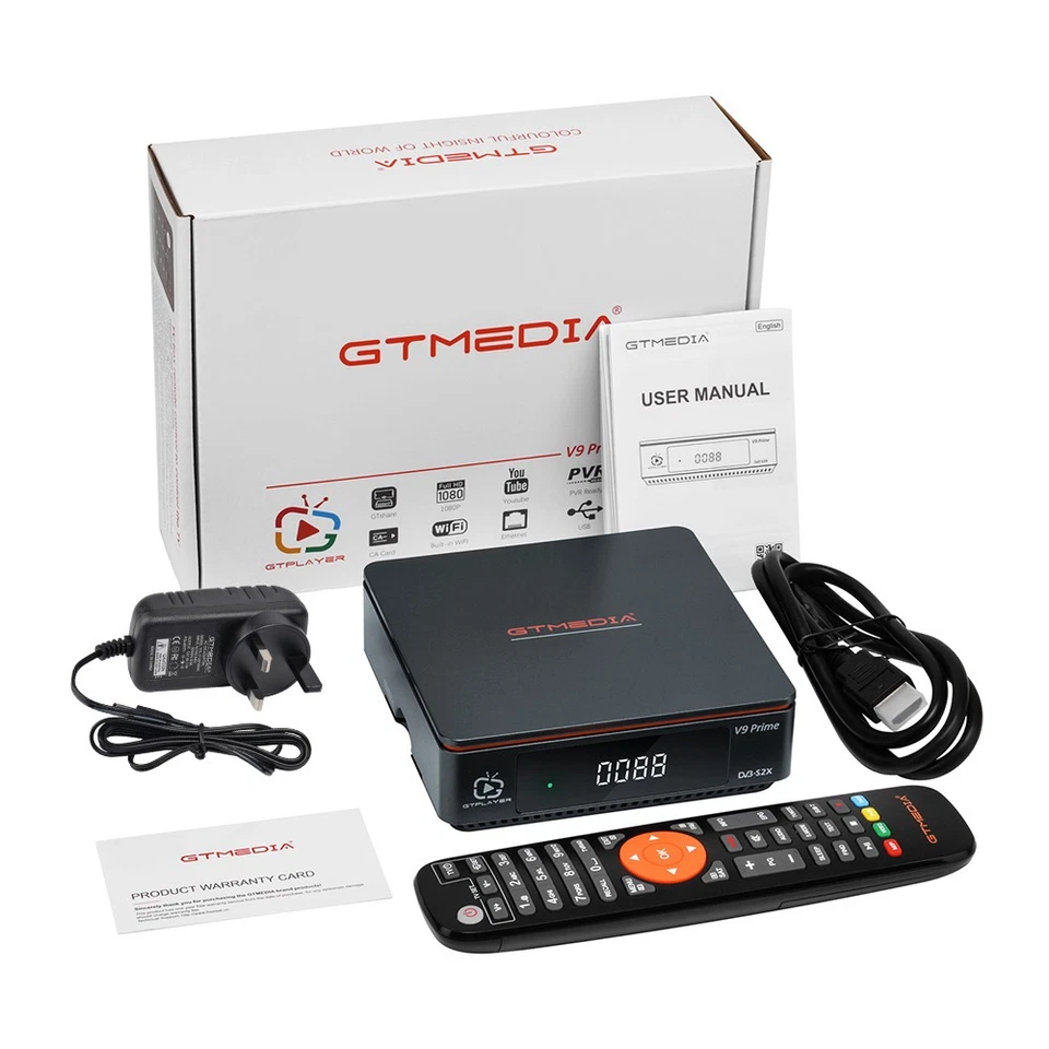 GTMedia DVB-S/S2/S2X Satellite TV Receiver Box Digital HDMI Player PVR Recorder - Image 3 of 4