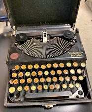 Remington Portable Vintage Antique Typewriter with Carrying Case thumbnail