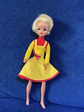 Vintage Pedigree Quick Change Sindy doll 1975 Red / Yellow Dress